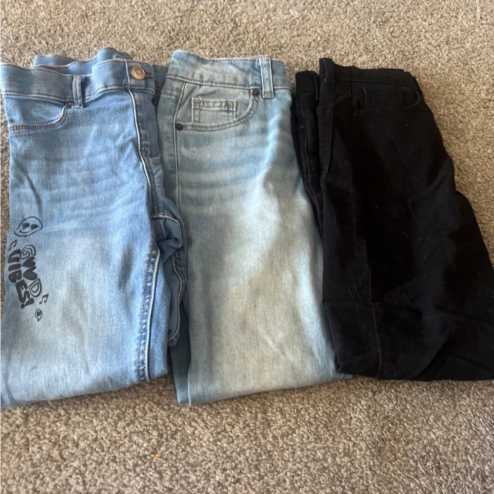 Set of Three Jeans - Light Blue and Black